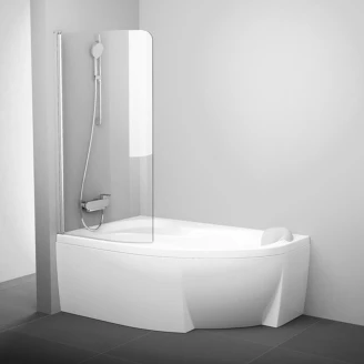 Badekarvæg <strong>Rosa</strong>  Krom Mat 85x150 cm Venstre