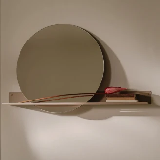Spejl <strong>Sommardopp</strong>  Diameter 37 cm Hylde 60 cm Beige