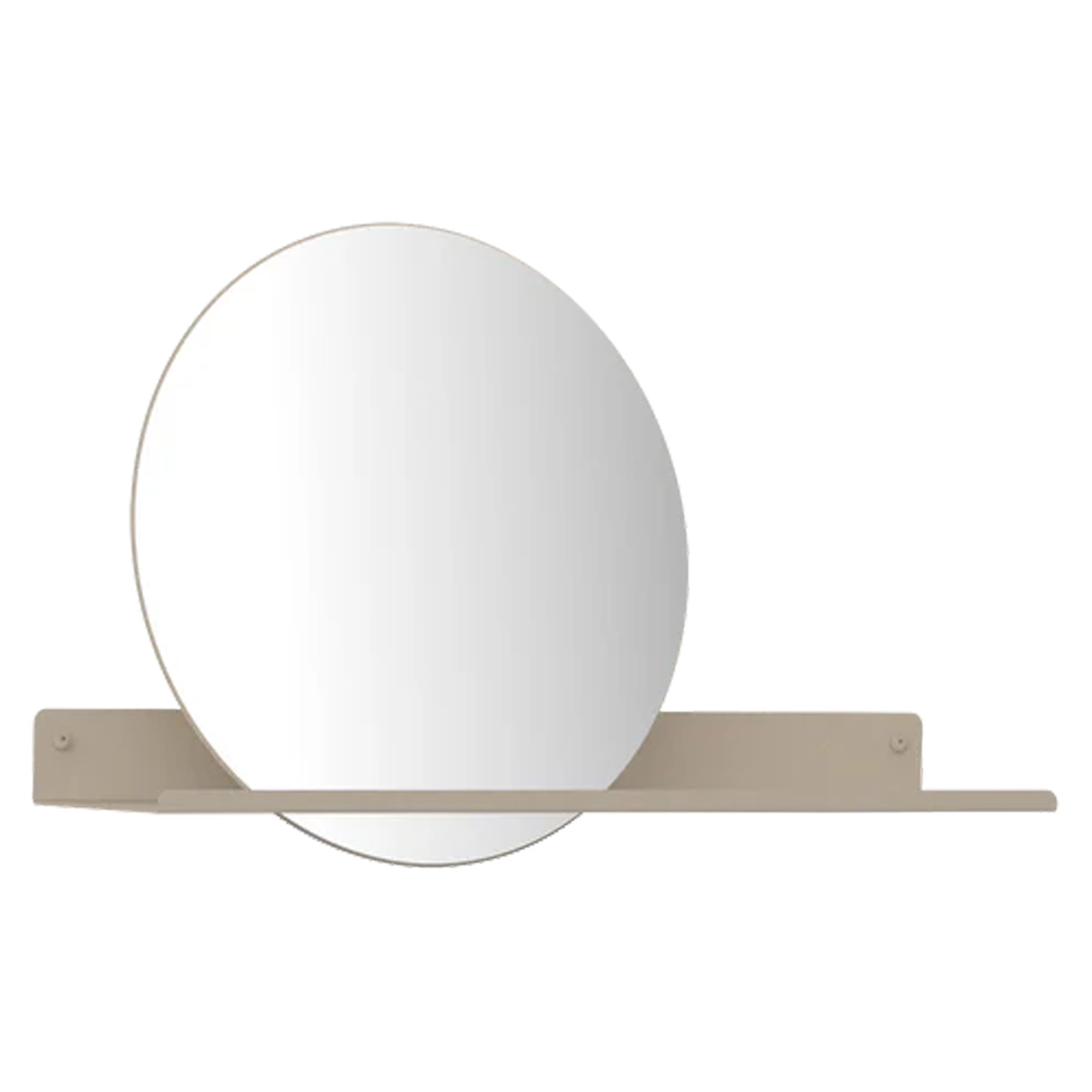 Spejl Sommardopp Diameter 60 cm Hylde 97 cm Beige