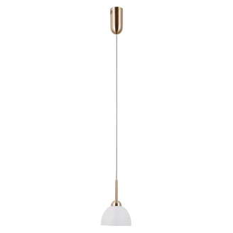 Hængende Lampa <strong>Olivara</strong>  Uno Guld, Hvid Blank