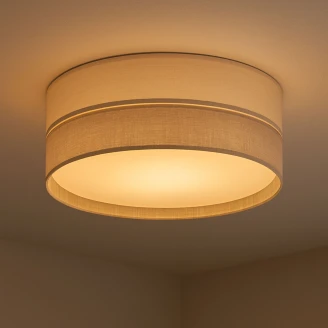 Loftlampe <strong>Sigtuna</strong>  Hør Mat 45 cm