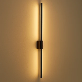 Væglampe <strong>Vertikal</strong>  Valnød Mat 108 cm