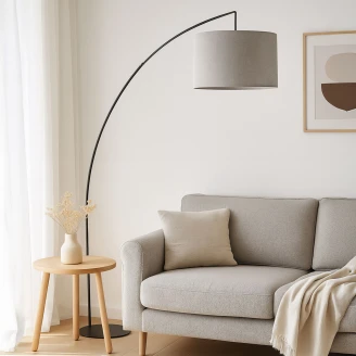 Gulvlampe <strong>Lyn</strong>  Grå Mat