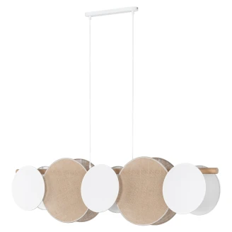 Hængende Lampe <strong>Himmel</strong>  Penta Hvid, Beige Matt
