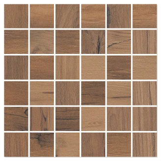 Træklinker Mosaik <strong>Redwood</strong>  Bronze Mat 30x30 (5x5) cm