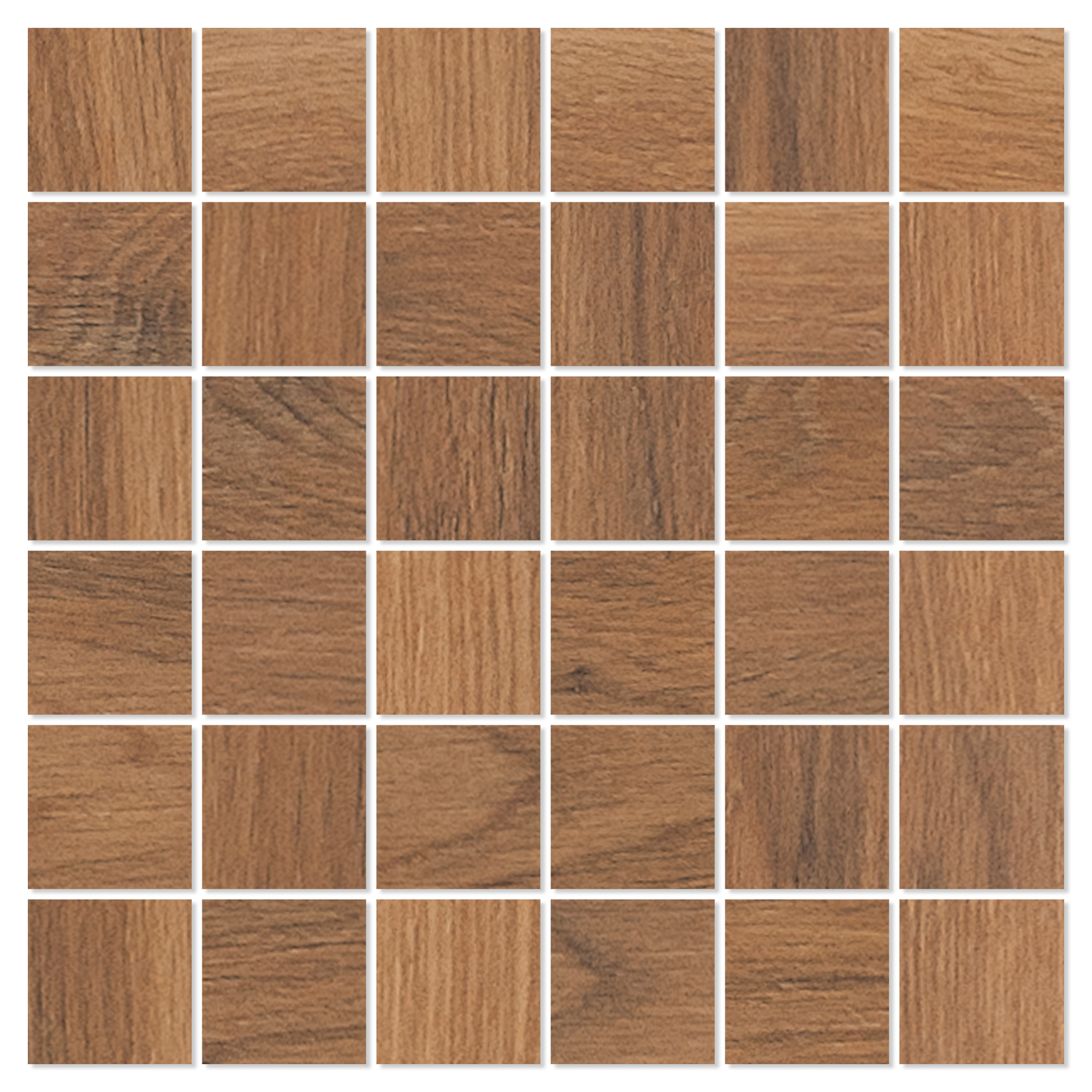 Træklinker Mosaik Pinewood Honning Mat 30x30 (5x5) cm