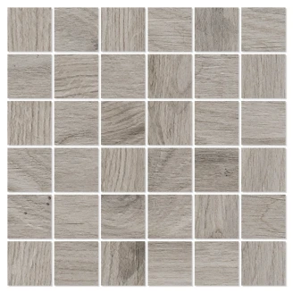 Træklinker Mosaik <strong>Pinewood</strong>  Hvid Mat 30x30 (5x5) cm
