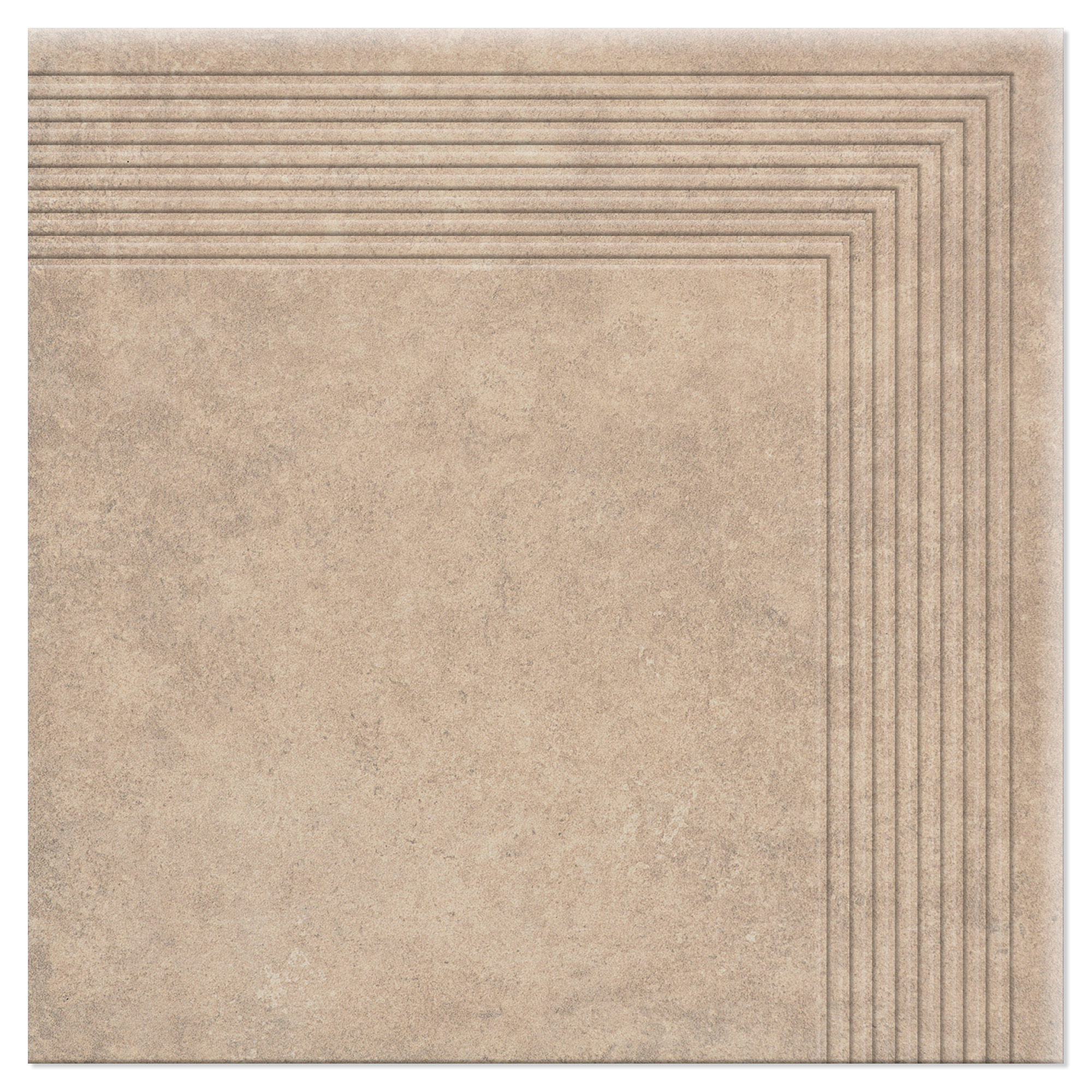 Trappeklinker Belford Mørk Beige Hjørne Mat 30x30 cm