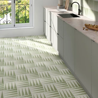 Mainzu Klinker Green Four Mat 20x20 cm