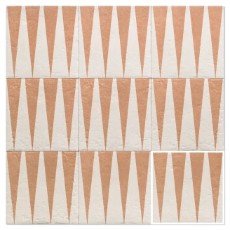 Mainzu Klinker Canem Four Mat 20x20 cm