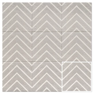 Mainzu Klinker Grey One Mat 20x20 cm