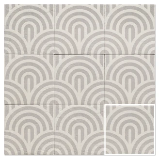 Mainzu Klinker Grey Three Mat 20x20 cm