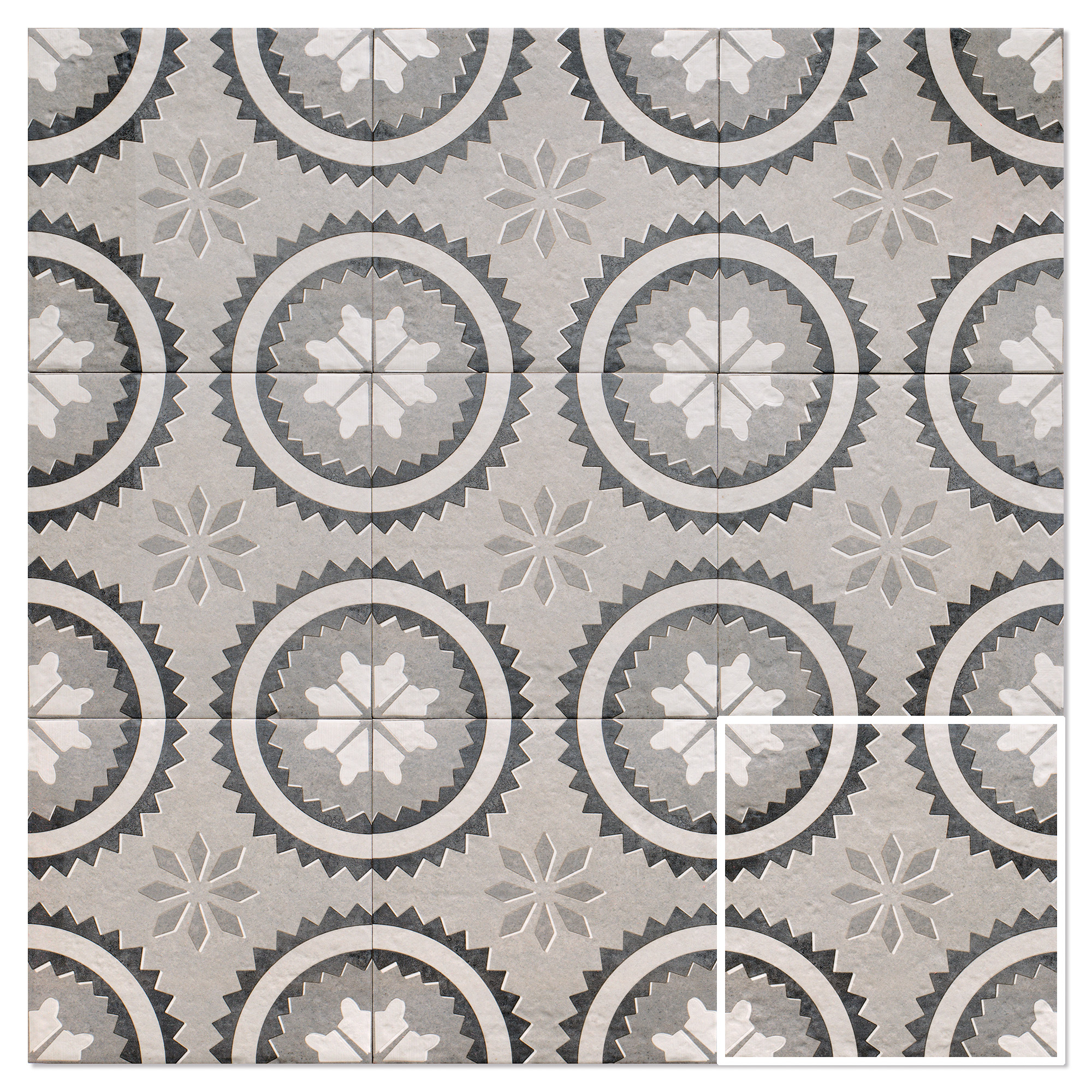 Mainzu Klinker Neutral Mat 20x20 cm