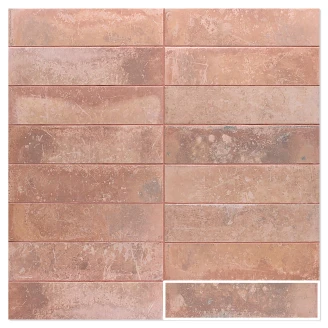 Mainzu Klinker Rose Mat 8x30 cm