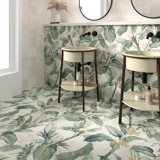 Mainzu Klinker Spring Leaves Mural Mat 120x120 cm (36 stk. 20x20 cm)
