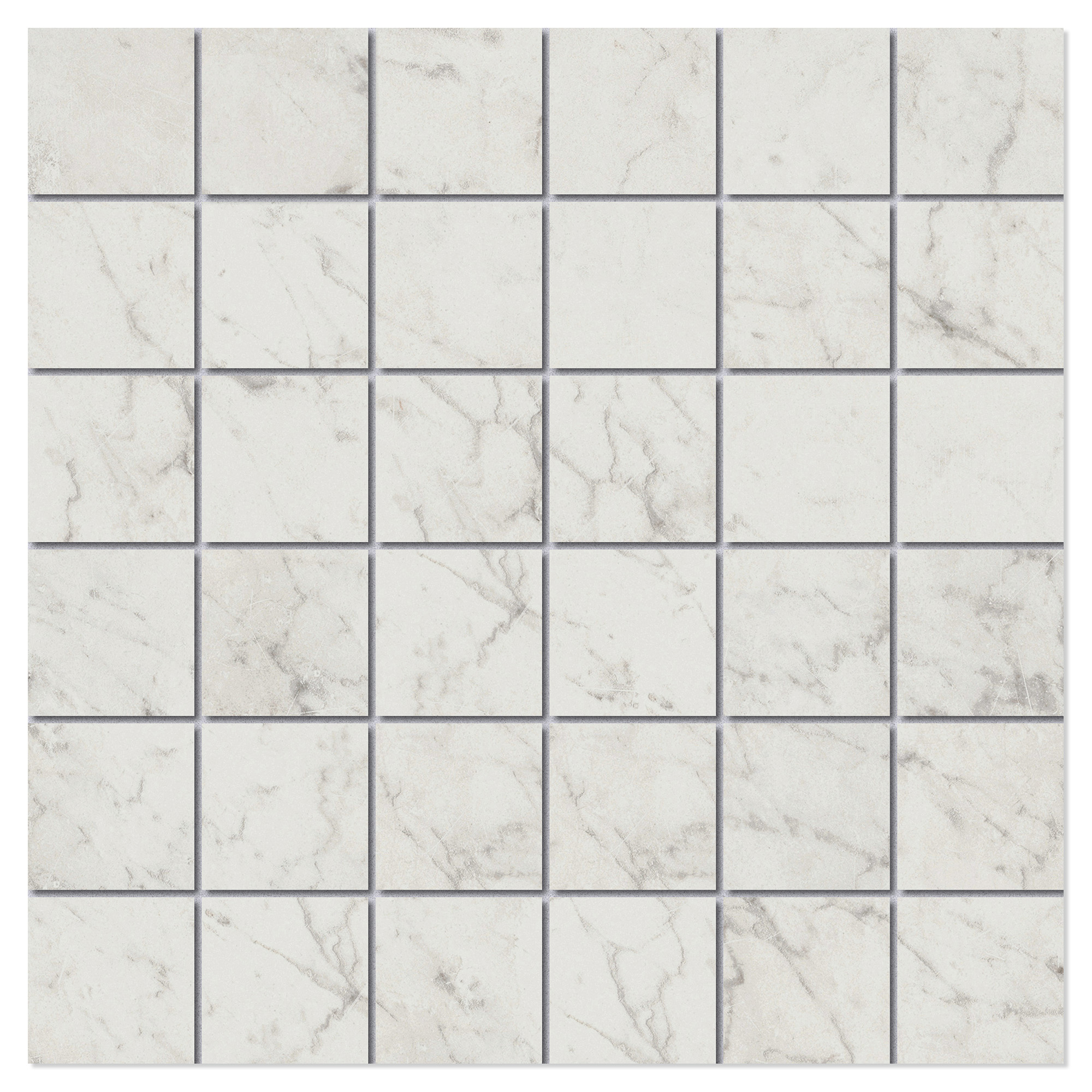 Unicomstarker Mosaik Klinker Marmorea Carrara Mat 30x30 (5x5) cm