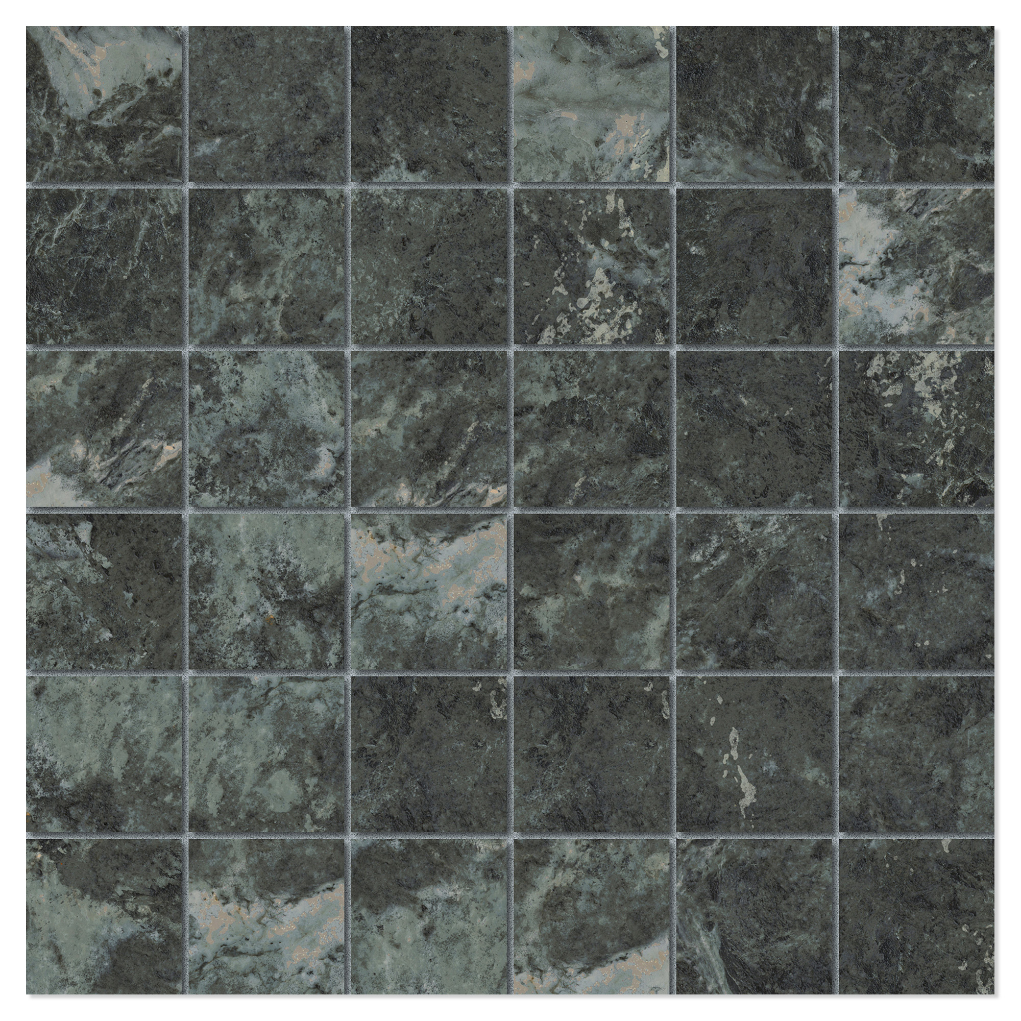 Unicomstarker Mosaik Klinker Marmorea Verde Alpi Mat 30x30 (5x5) cm
