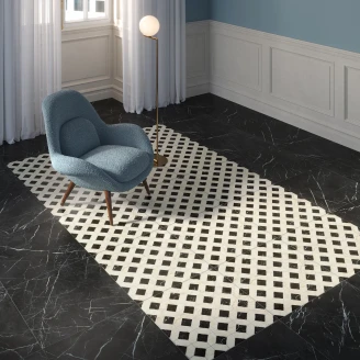 Unicomstarker Dekor Klinker <strong>Marmorea</strong>  Domus Nero Mat 60x60 cm