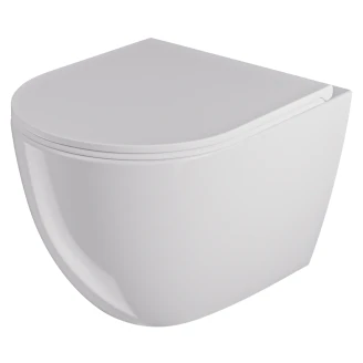 Væghængt Toilet <strong>Fjord</strong>  Hvid Blank