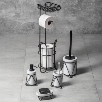 Toiletbørste <strong>Fleuron</strong>  Hvid-Sort