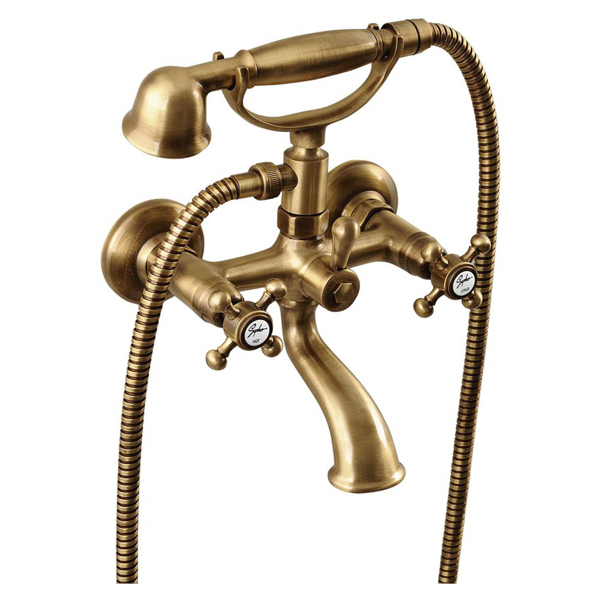 Badekarsarmatur Lancaster Bronze Mat med Håndbruser