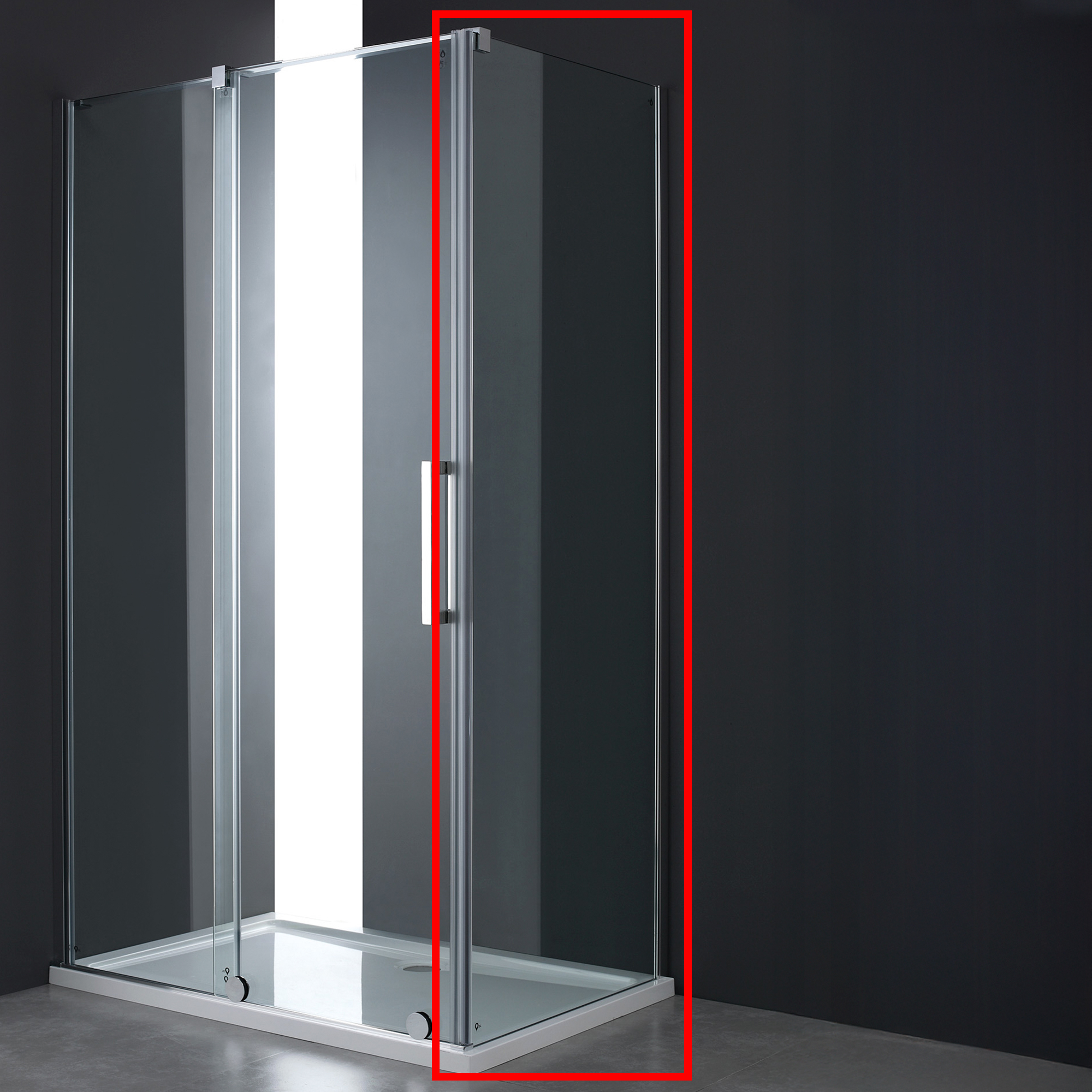 Brusevæg Echelle Krom Blank 80 cm