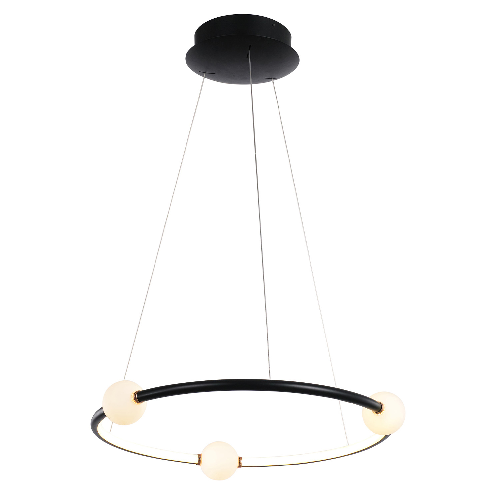 Hængende Lampe Belano Sort Mat Ø 64 cm