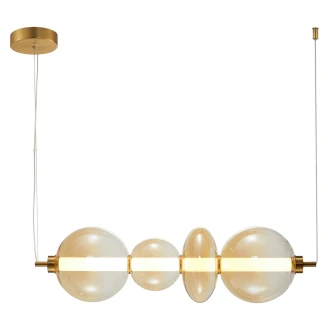 Hængende Lampe <strong>Soreta</strong>  Quadra Antikbrun Mat