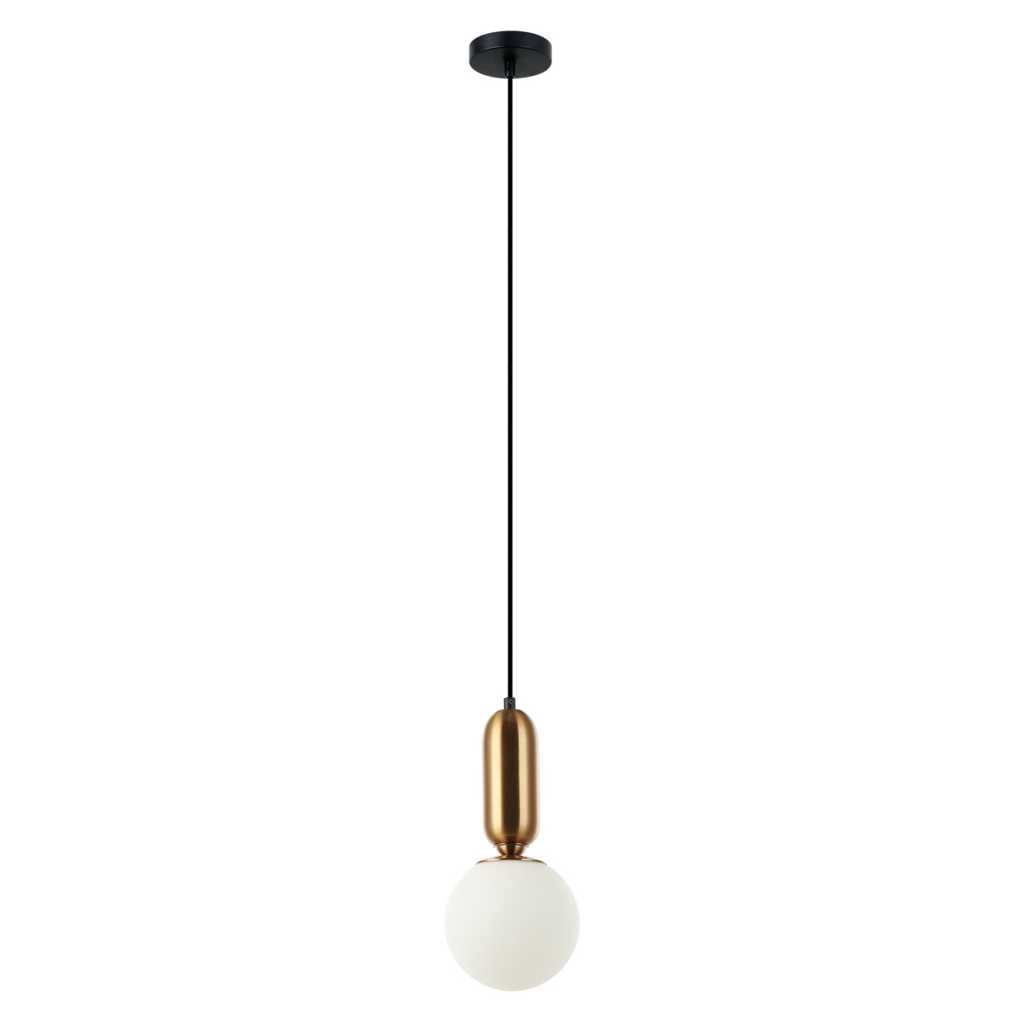Hængende Lampe Alvera S Antikbronze, Hvid Mat