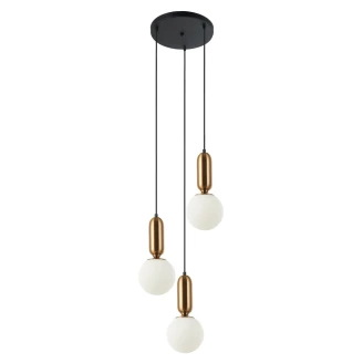Hængende Lampe <strong>Alvera</strong>  Trio Antikbronze, Hvid Mat