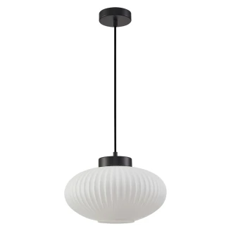 Hængende Lampe <strong>Grovia</strong>  Sort, Hvid Mat