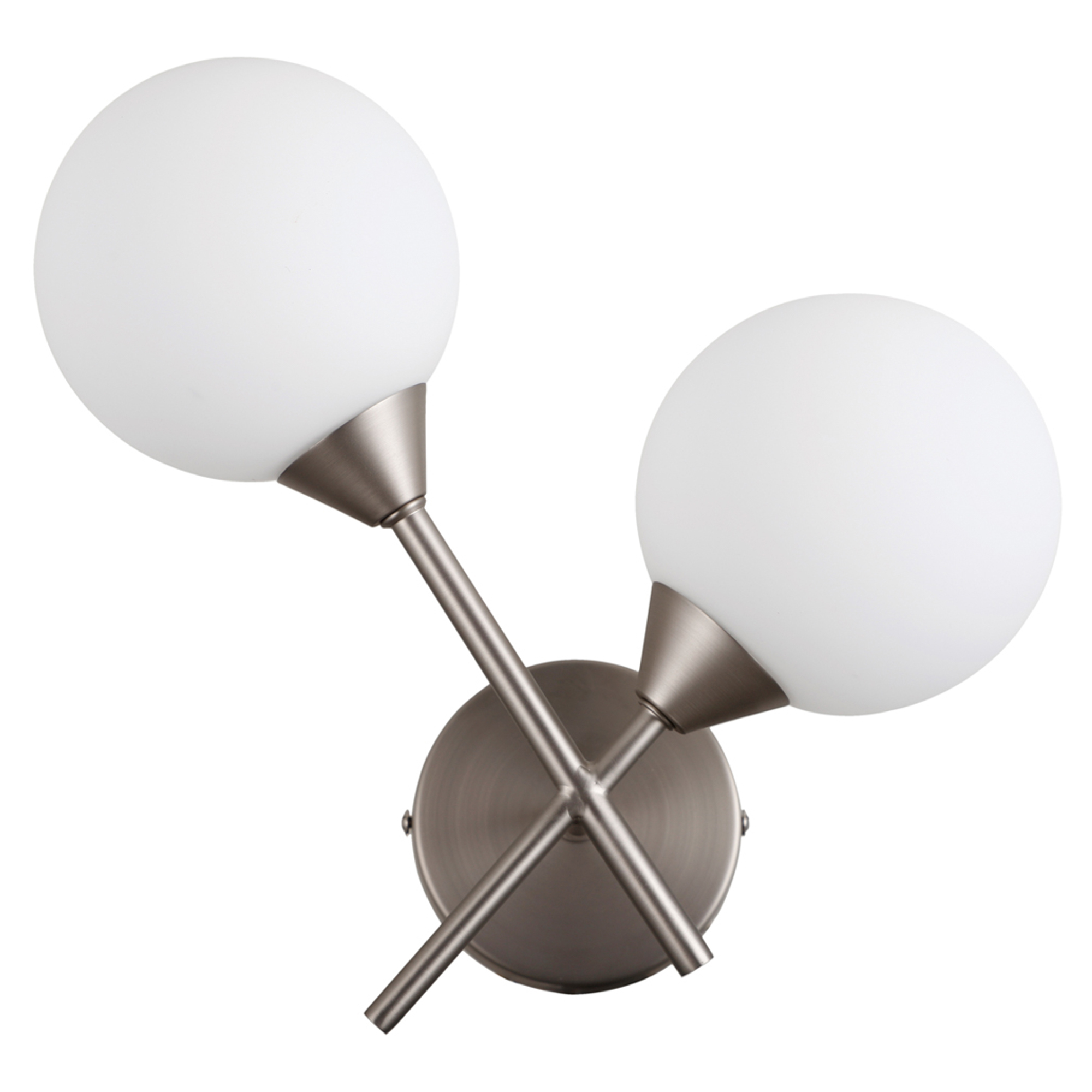 Væglampe Evina Duo Satin Nikkel Mat