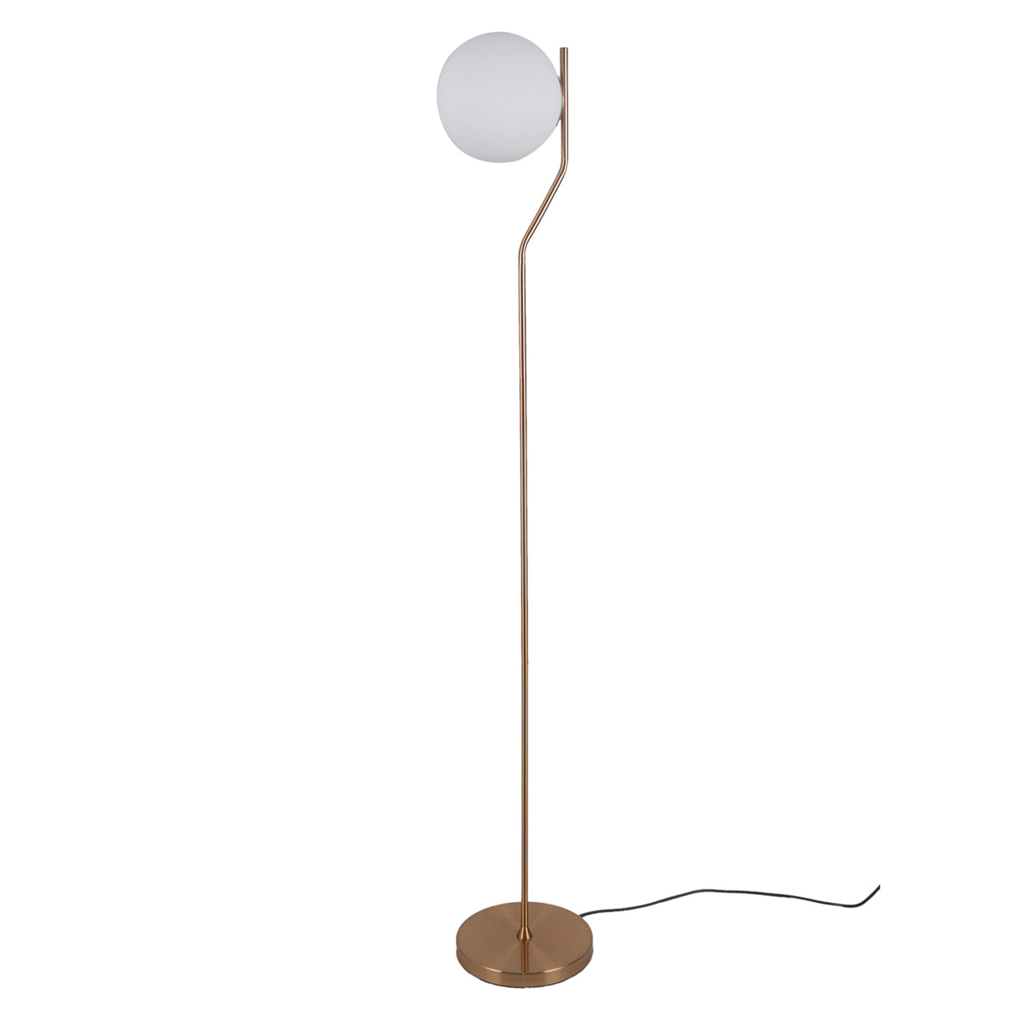 Gulvlampe Carilia Honningmessing, Hvid Mat