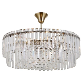 Loftlampe <strong>Brenza</strong>  L Transparent Krystal, Antikbronze Blank