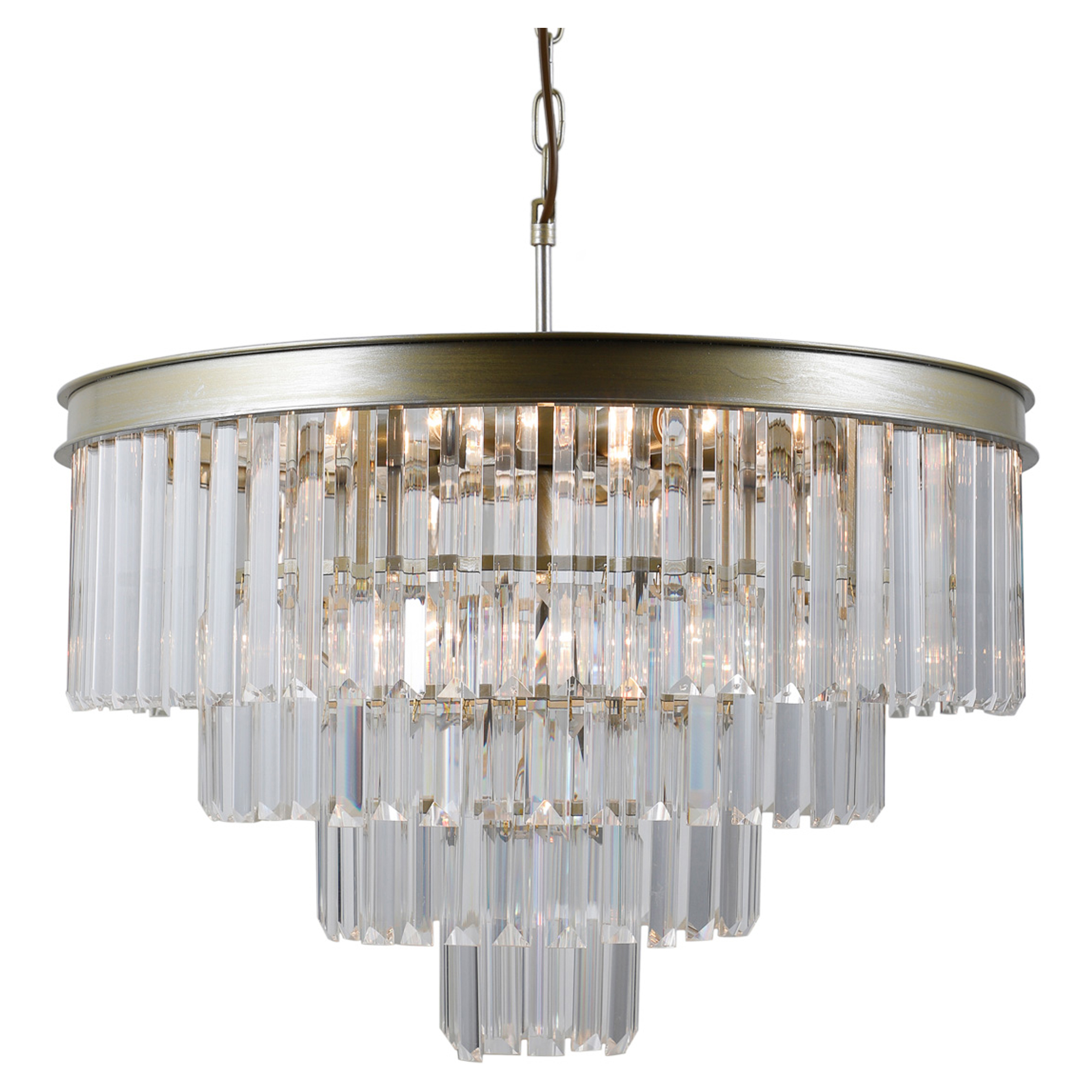 Hængende Lampe Verilo M Champagneguld Blank