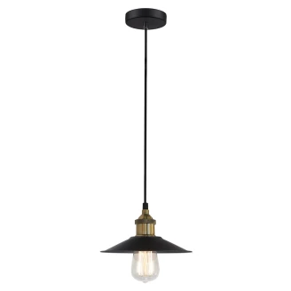 Hængende Lampe <strong>Kervan</strong>  Sort Mat