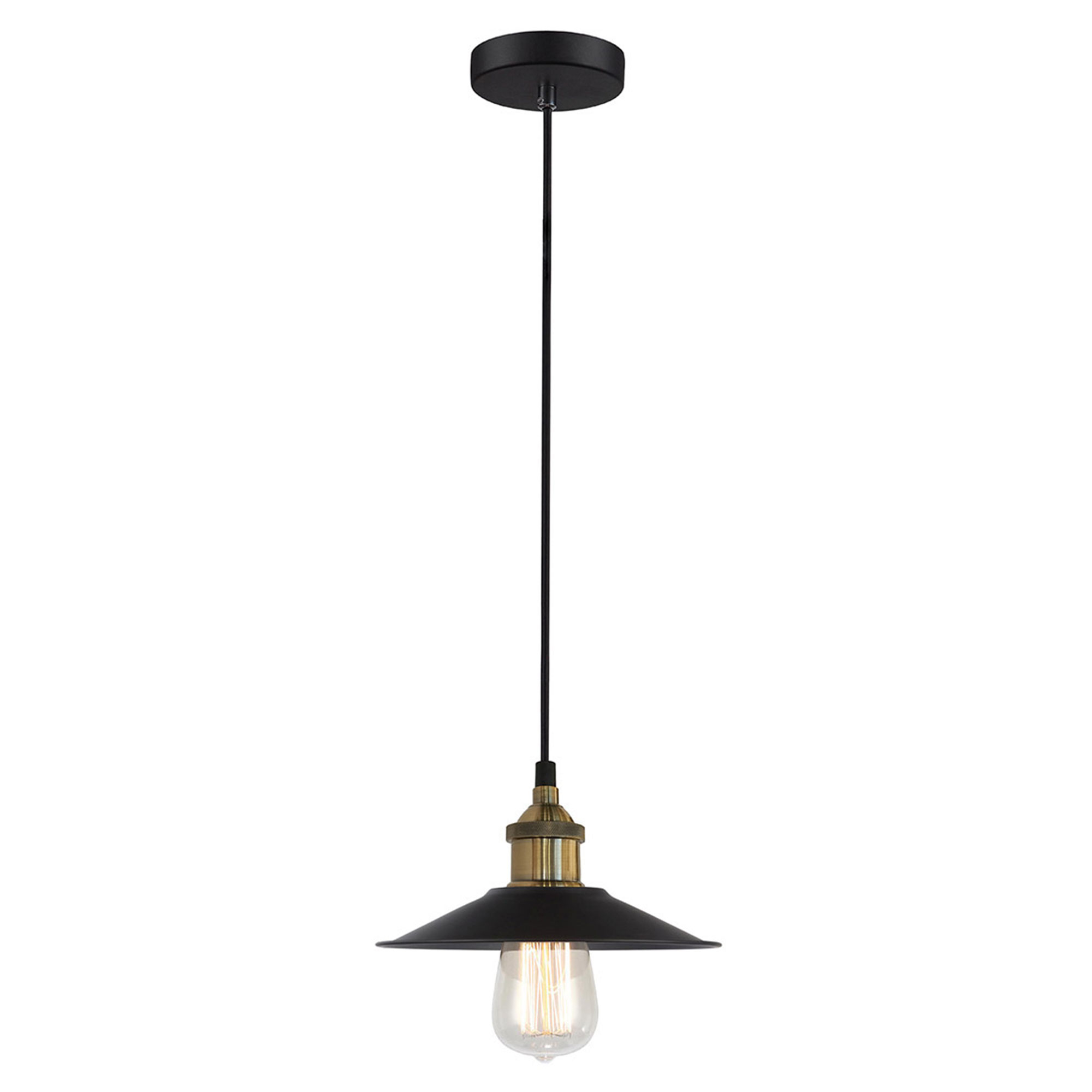 Hængende Lampe Kervan Sort Mat