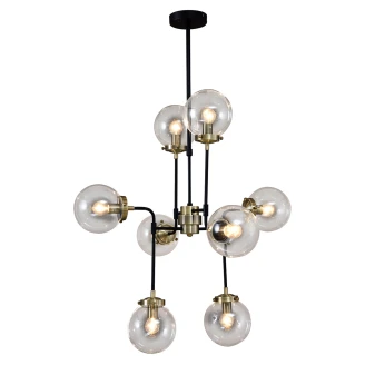 Hængende Lampe <strong>Odelin</strong>  Sort, Antikbronze Blank