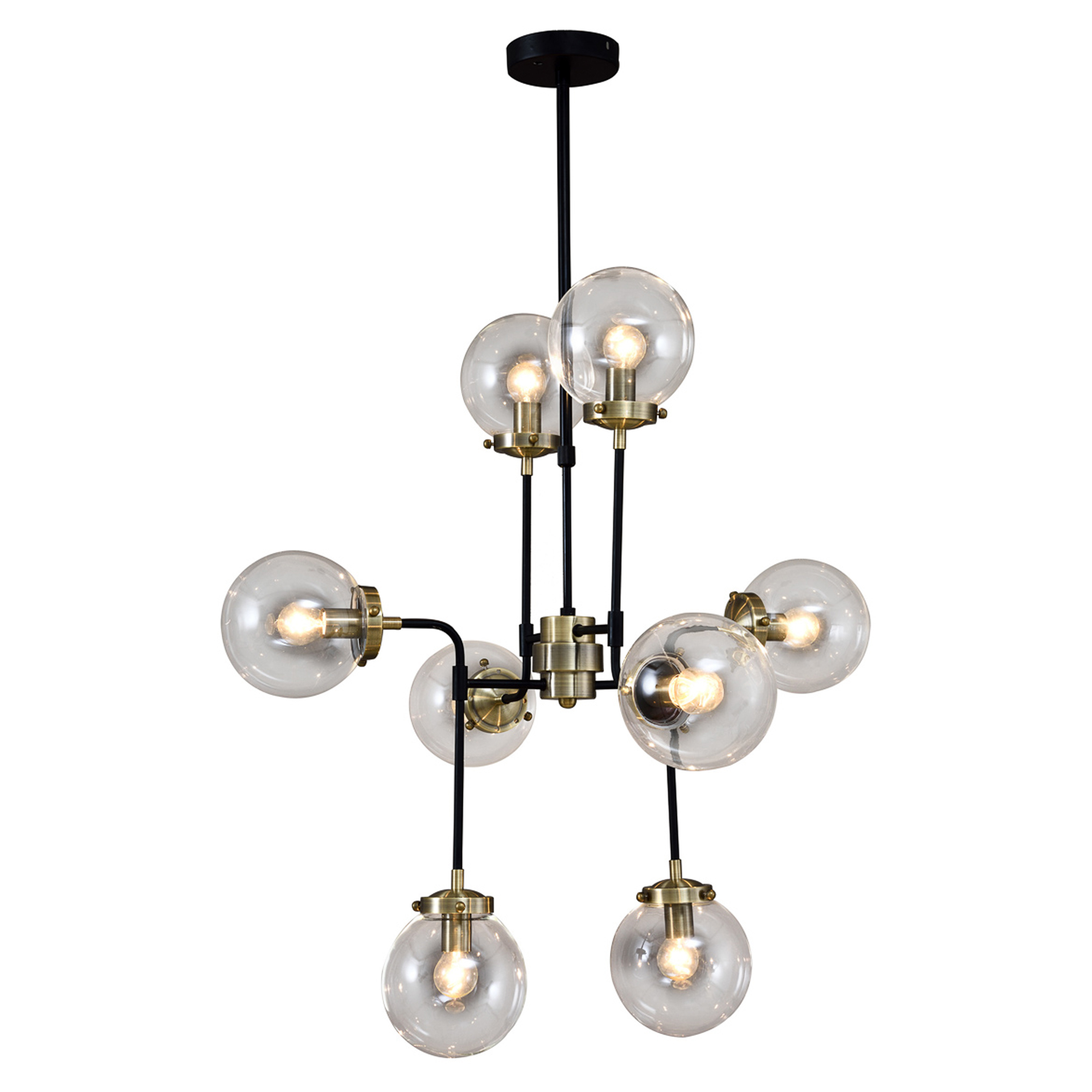 Hængende Lampe Odelin Sort, Antikbronze Blank