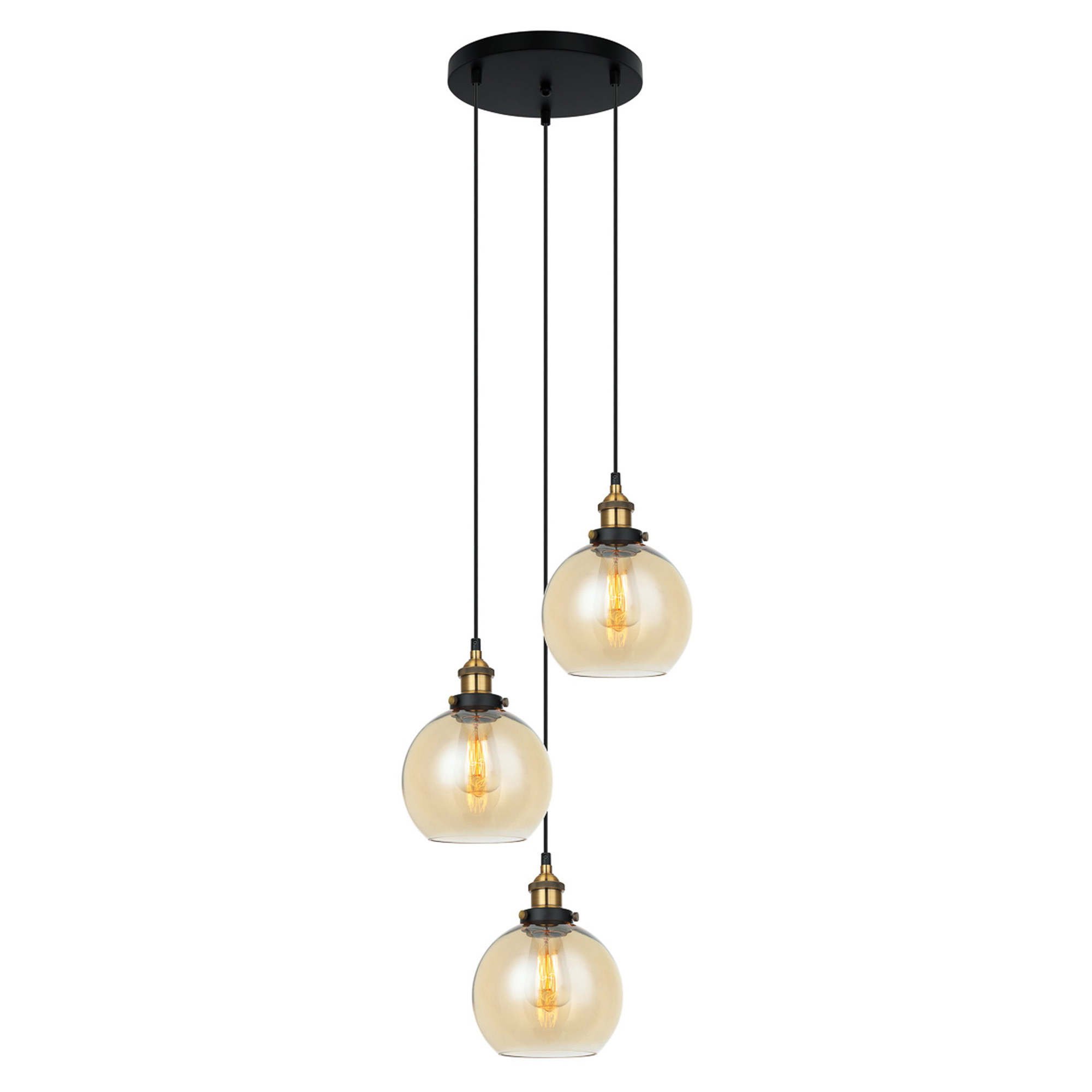 Hængende Lampe Cardel Trio Rav Blank