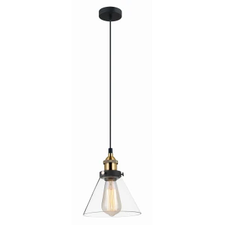 Hængende Lampe <strong>Gretan</strong>  Transparent, Sort Mat