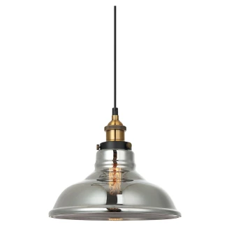 Hængende Lampe <strong>Huron</strong>  Røget Blank Ø 28 cm