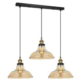 Hængende Lampe <strong>Huron</strong>  Trio Rav Blank