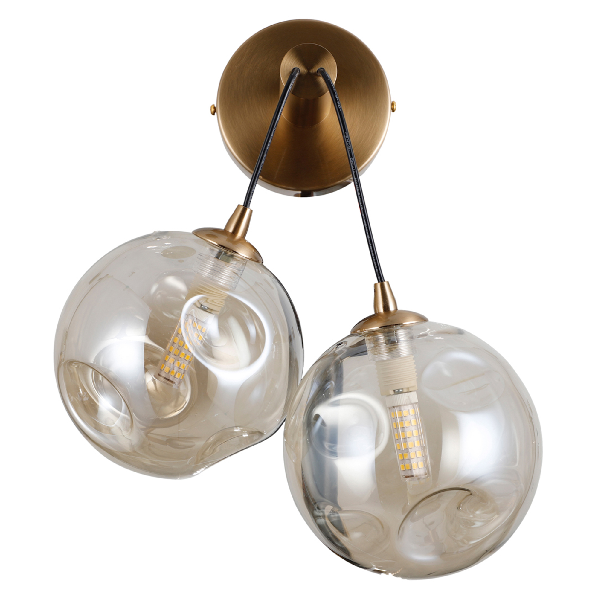 Væglampe Perlin Duo Rav Blank