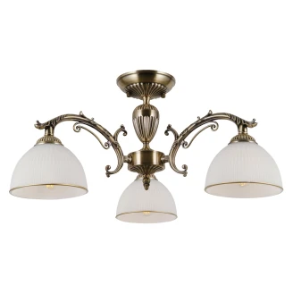 Hængende Lampe <strong>Fenira</strong>  Trio Antikbronze, Hvid Mat