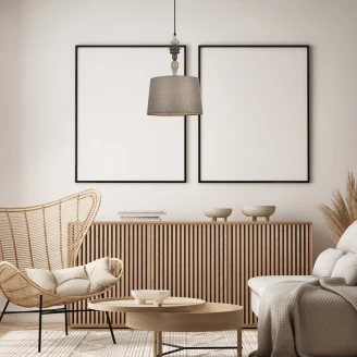 Hængende Lampe Nerova M Dråbe Grå, Sort Mat