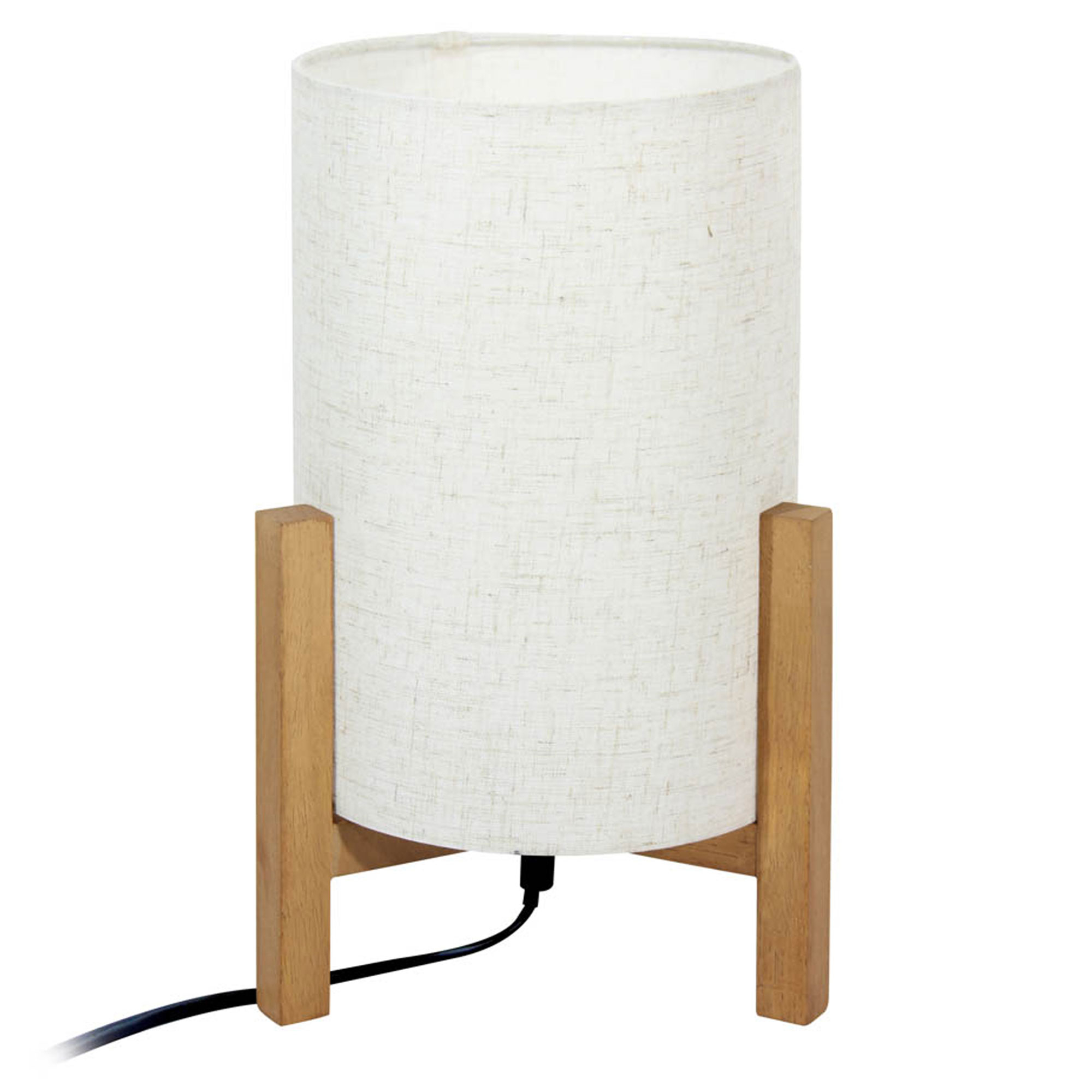 Bordlampe Onesa Hvid, Træ Mat