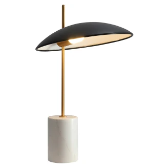 Bordlampe <strong>Vilano</strong>  Sort, Hvid Marmor Mat