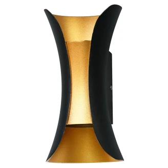 Væglampe <strong>Dantea</strong>  Sort, Guld Mat
