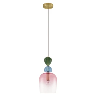 Nova Luce Hængelampe <strong>Murano Delta</strong>  Rosa M